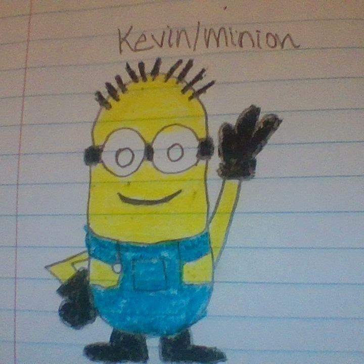 KEVIN/ the minion COME SEE THIS AMAZING DRAWING-example-1