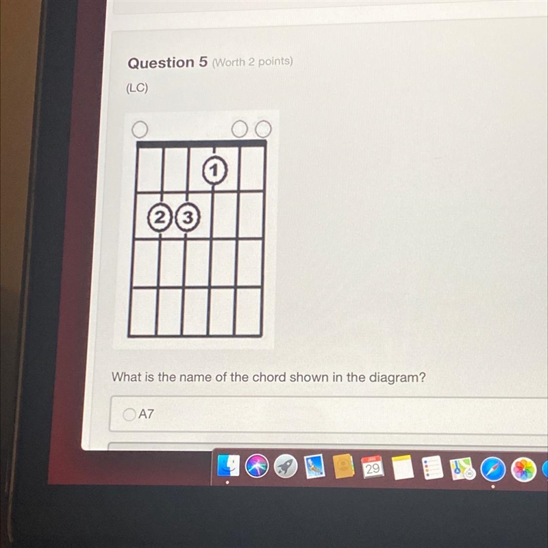 (LC) What is the name of the chord shown in the diagram?-example-1