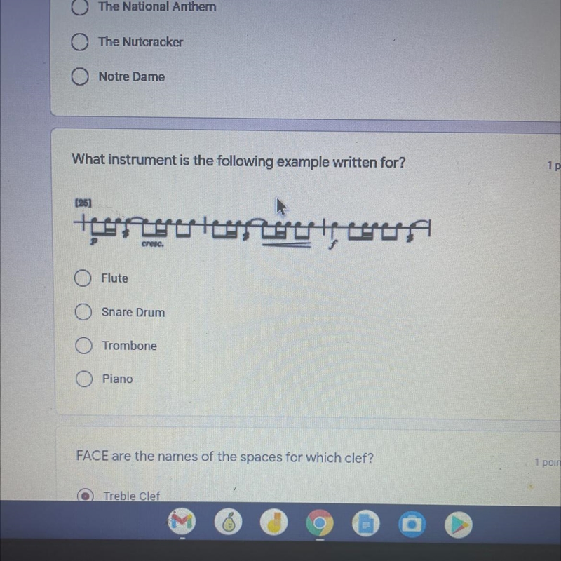 What instrument is the following example written for-example-1