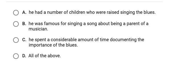 W.C. Handy was considered the "father of the blues" because:-example-1