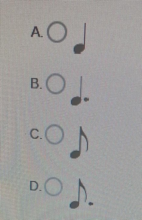 Which symbol completes the musical equation ​-example-1