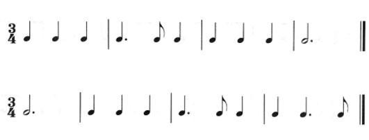 Write the rhythm for the following notes...-example-1