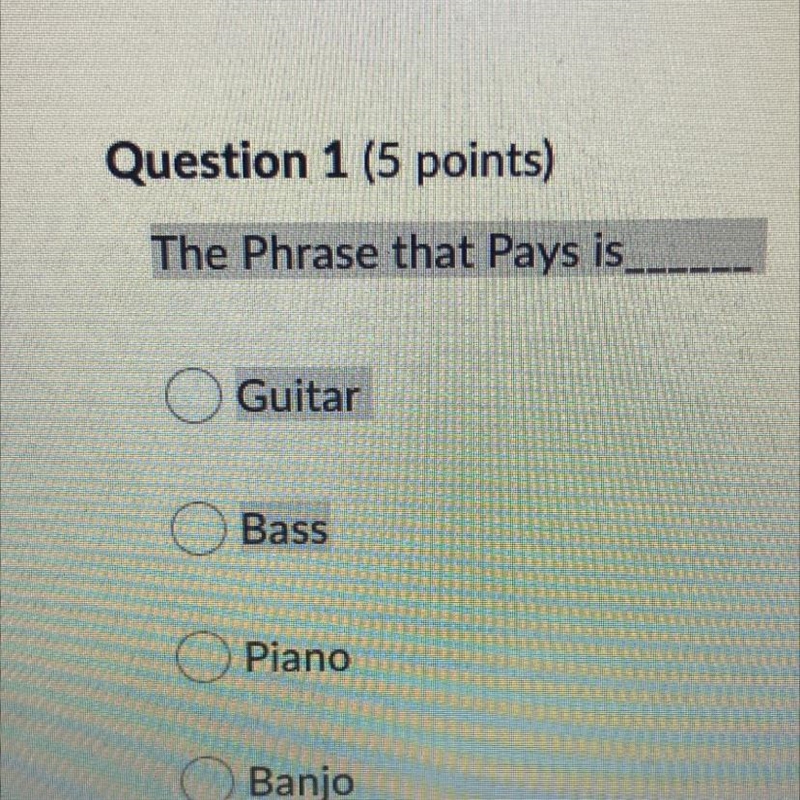 The Phrase that Pays is__? pls help-example-1