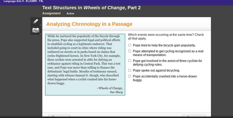 Which events were occurring at the same time? Check all that apply. Pope tried to-example-1