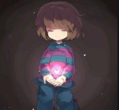 Send me a image of frisk from undertale with a mohawk​-example-1