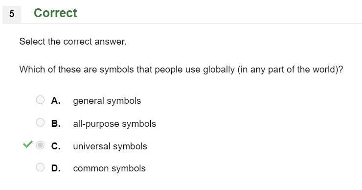 Which of these are symbols that people use globally (in any part of the world)? A-example-1