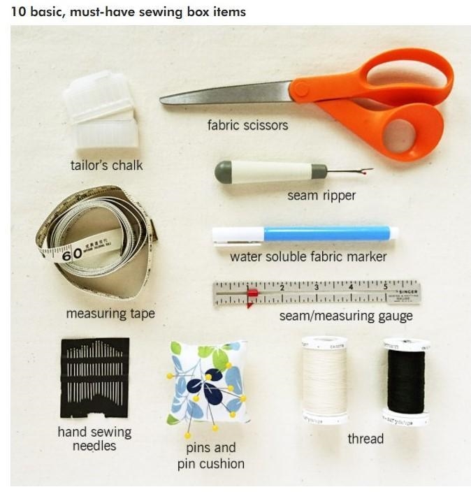 What 10 Items are needed to had sew?-example-1