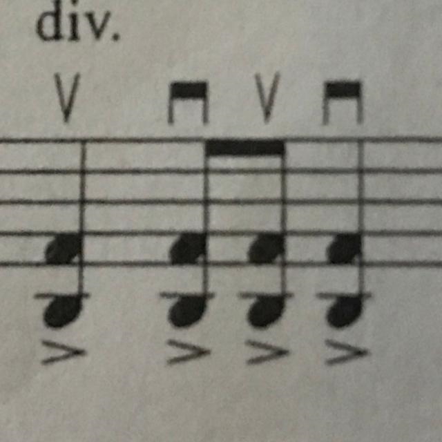 What does this mean I know the notes but why are they above each other?-example-1