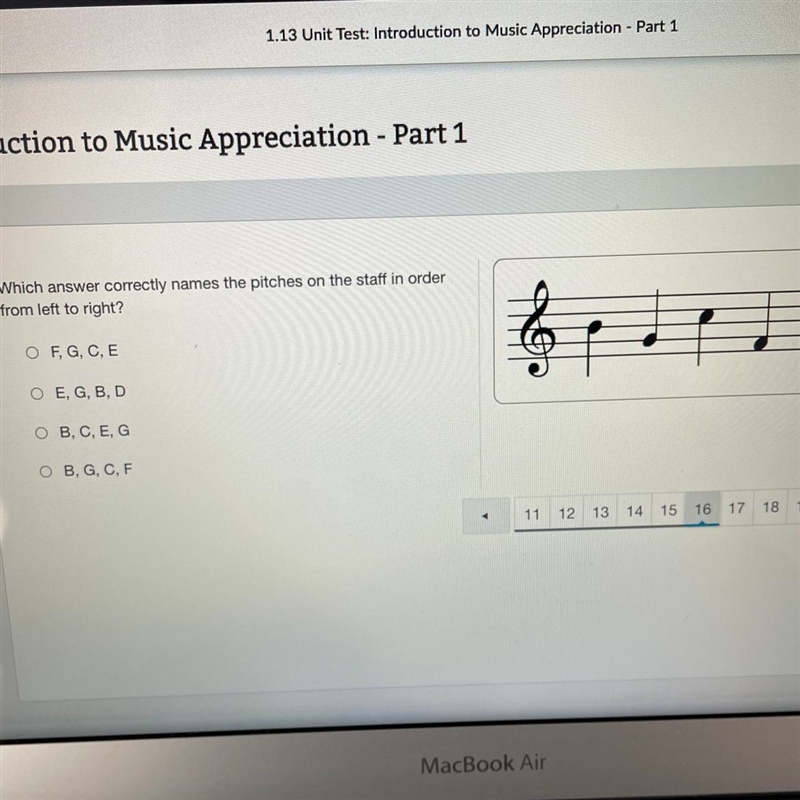 Which answer correctly names the pitches on the staff in order from left to right-example-1