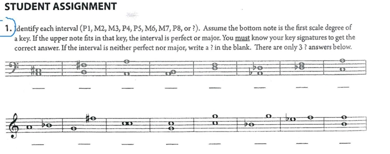 Perfect and Major Intervals Worksheet help. Will Give Brainleiest!!!-example-1