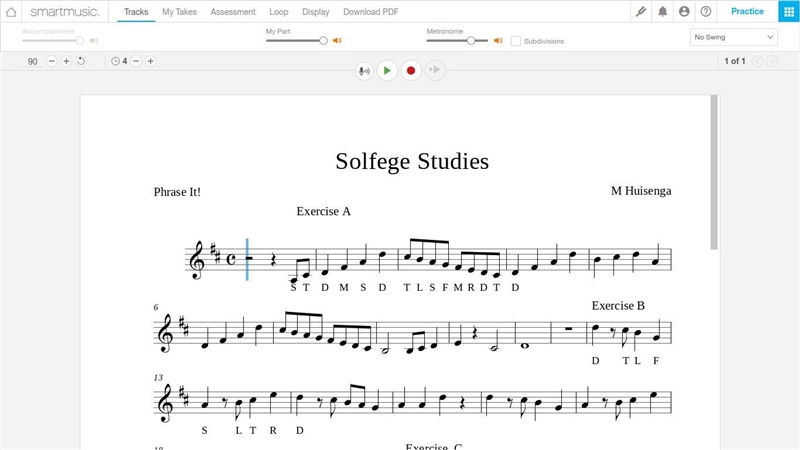 PLEASE HELP? I need help figuring out what the solfege is for exercise A and exercise-example-1