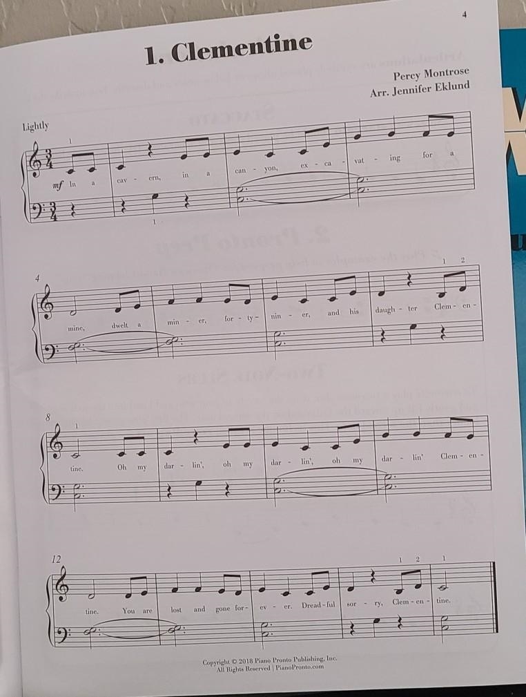 Review questions: How many measures are in the next song? What is the time signature-example-1