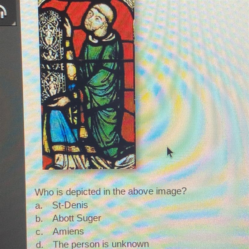 Who is depicted in the above image?-example-1