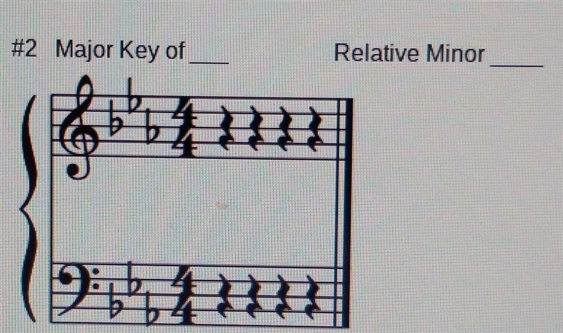 Now name the following key signatures: -this is the second one (there is one more-example-1