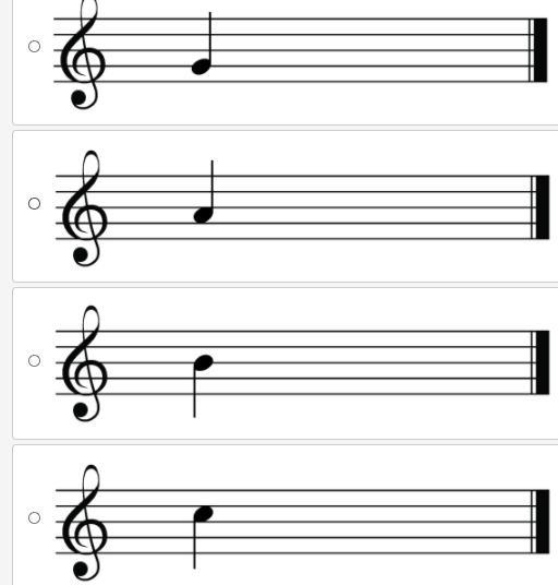 15 POINTS!! plz help :) Which of the following represents the note on the fretboard-example-2