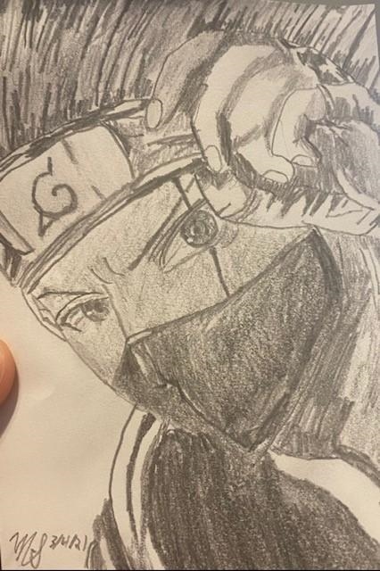 Rate the kakashi drawing 1-10-example-1