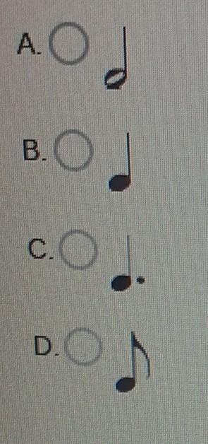 Which symbol completes the musical equation ​-example-1