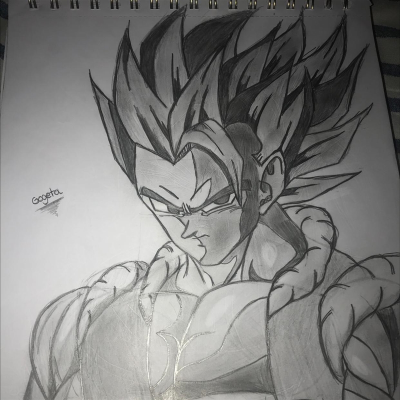 Gogeta (DBS) Drawing Any tips to improve? It would be very appreciative :D-example-1