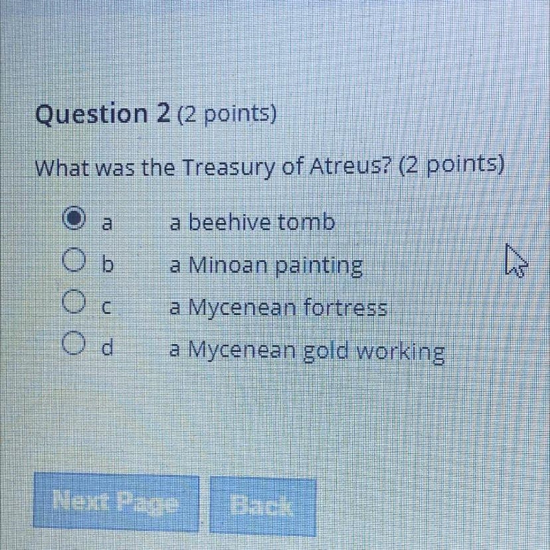 Help ASAP What was the Treasury of Atreus?-example-1