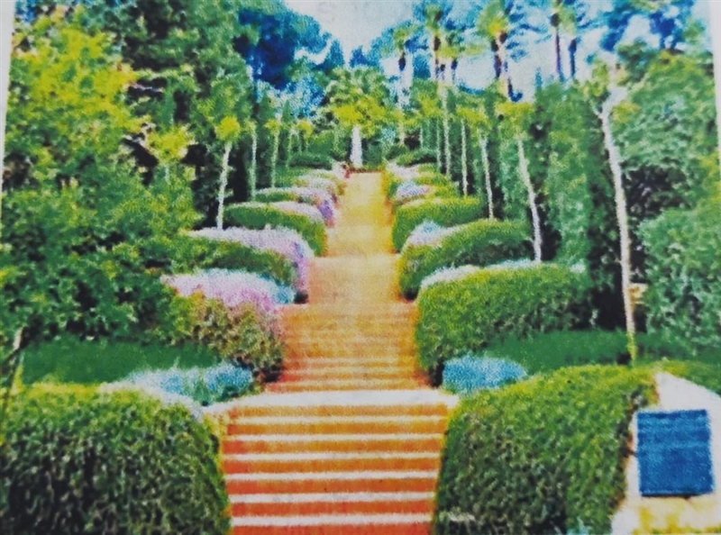 Can you Identify what style of landscape design is used by the landscaper?​-example-1