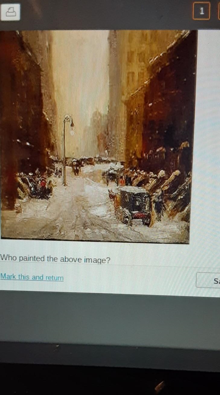 Who painted the above image?​-example-1