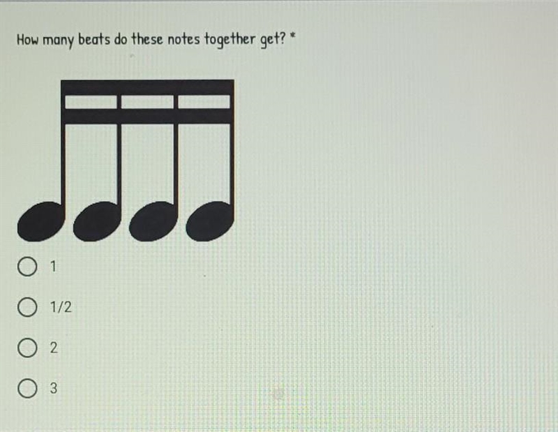 *Strings/ Music related* How many beats do these notes together get? *Photo included-example-1