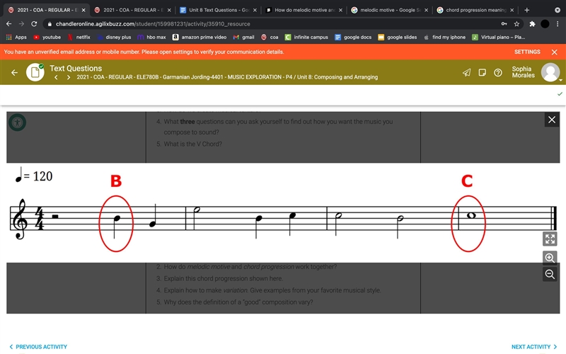 20 POINTS!! Explain this chord progression here:-example-1