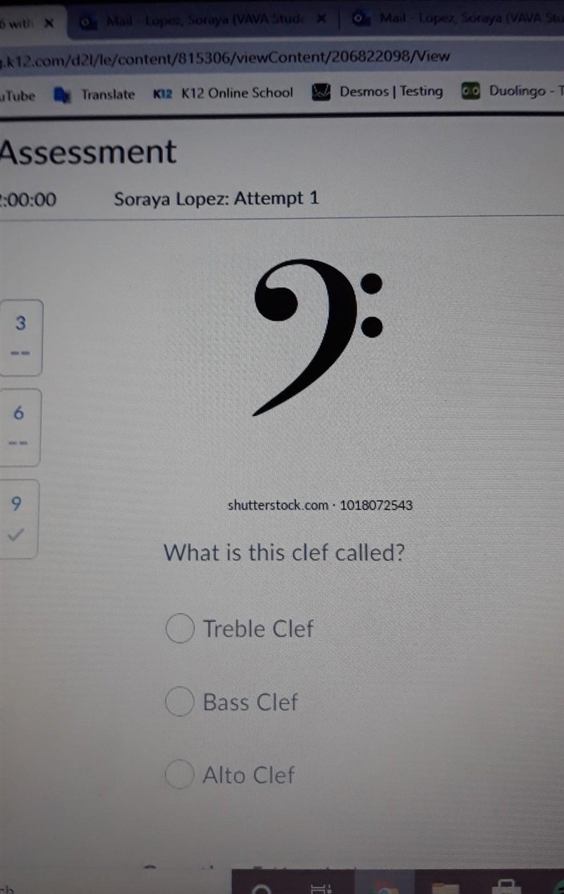 What is this clef called?​-example-1