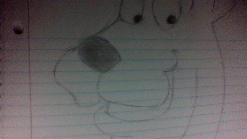 so i was drawing this picture of scooby doo and it end up turning out good what do-example-1