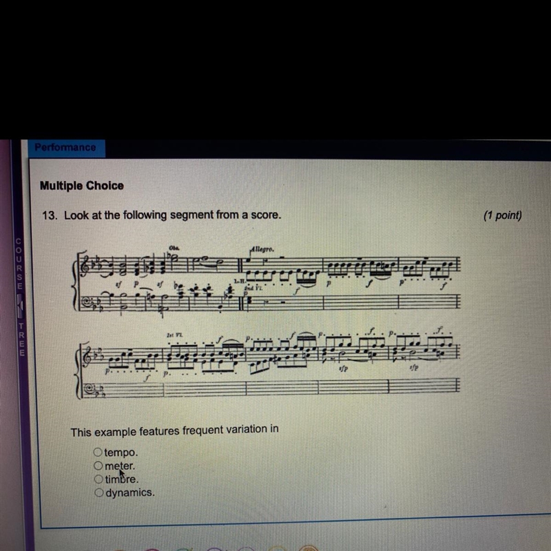 Look at the following segment from a score. This example features frequent variation-example-1