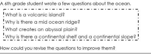 Can someone halp meh with this about revising questions on the ocean thanks. BTW u-example-1