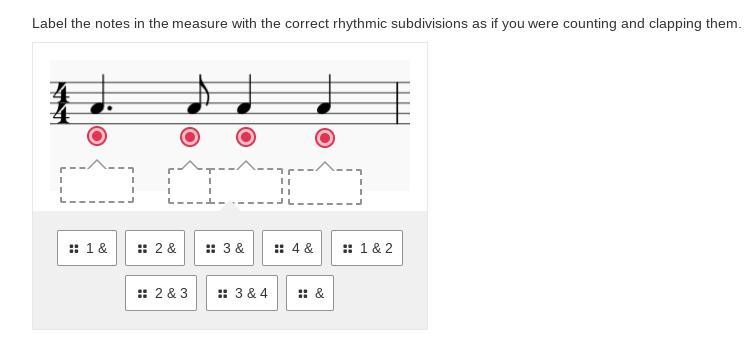 Label the notes in the measure with the correct rhythmic subdivisions as if you were-example-1