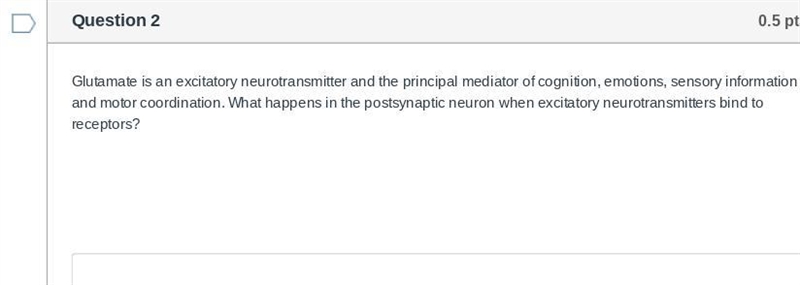 What happens in the postsynaptic neuron when excitatory neurotransmitters bind to-example-1