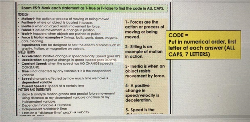 Need Help ASAP!!! True or False for each question-example-1