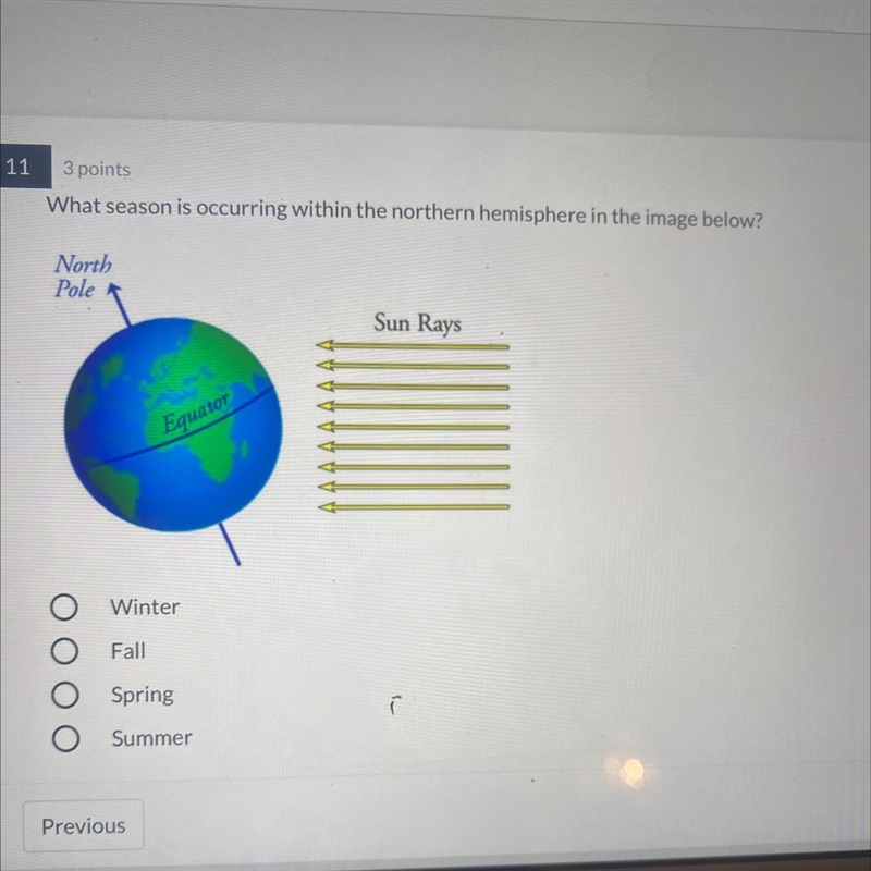 What season is occurring within the northern hemisphere in the image below?-example-1