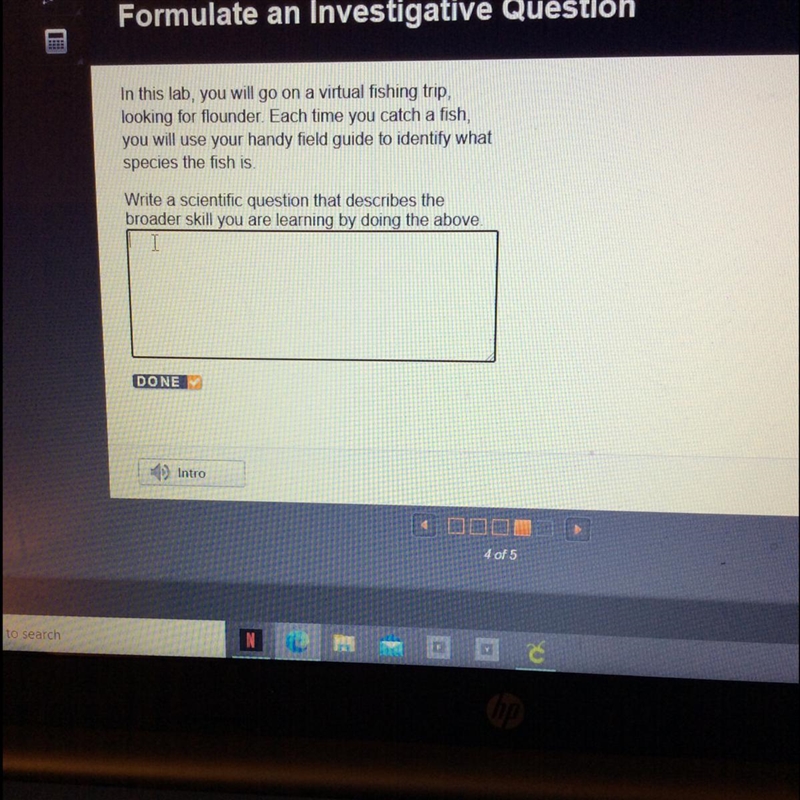 In this lab, you will go on a virtual fishing trip, looking for flounder. Each time-example-1