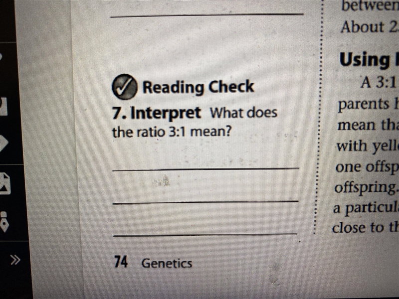 What does the ratio 3:1 mean? Pls answer-example-1