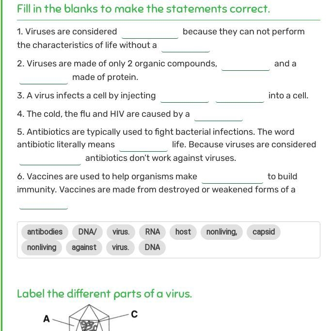 18. Viruses are considered because they can not perform the characteristics of life-example-1