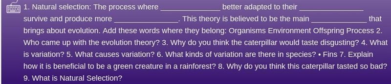 Simple evolution questions-example-1