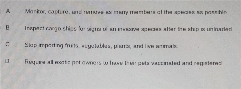 Introduction of an invasive species to an ecosystem can have some harmful effects-example-1