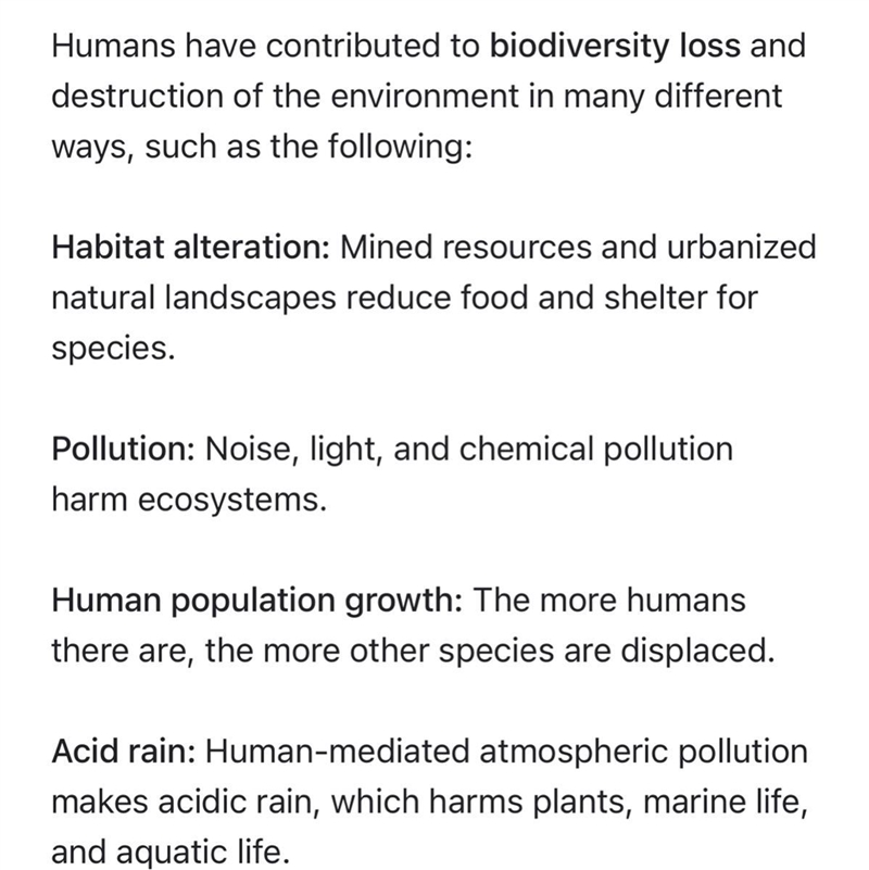 EVIDENCE What evidence have you discovered to explain how humans depend on different-example-1