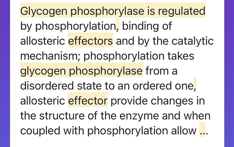 Explain the regulation of glycogen phosphorylase by effectors ​-example-1