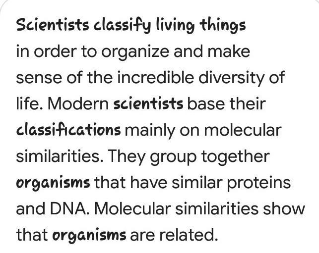 Scientists classify organisms because-example-1