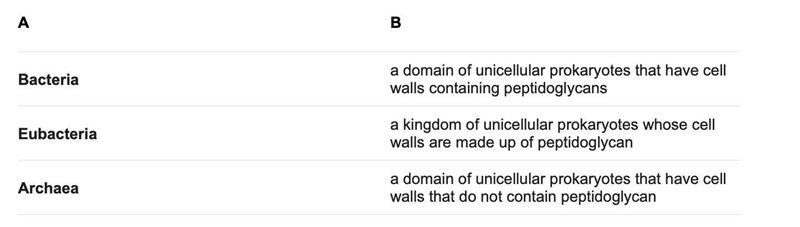 If an unidentified organism is unicellular, prokaryotic and has peptidoglycan in its-example-1