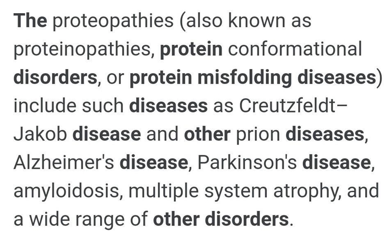 Protein misfolding causes ____.​ a.​arthritis b.Creutzfeldt-Jakob disease​ c.​schizophrenia-example-1