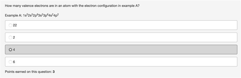 How many valence electrons are in an atom with the electron configuration in example-example-1