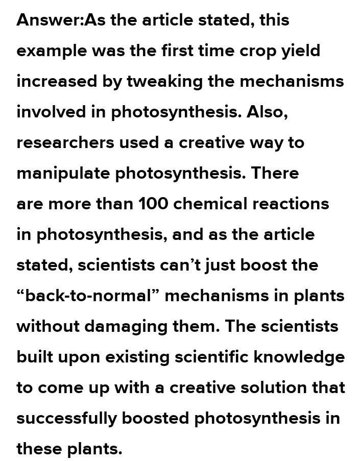 Part B What are two reasons that this research was significant?-example-1