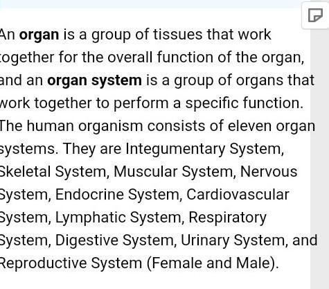 Define the five systems. Be sure to include enough information to distinguish each-example-1