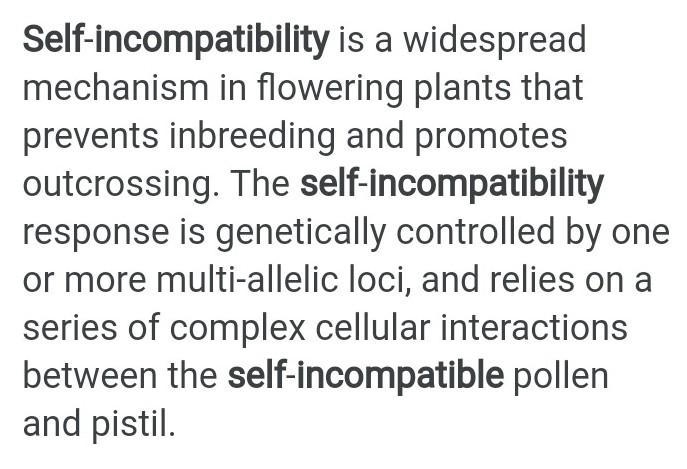 What is self-imcompatibilty???​-example-1