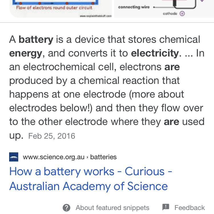 How does a battery generate electrical energy?-example-1